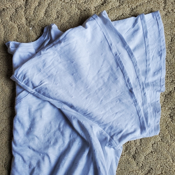 Time and Tru Flutter Sleeve Tee | Size XXL (20) | White - Picture 4 of 5